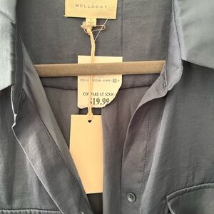 MELLODAY Woman’s soft blue/gray Shirt